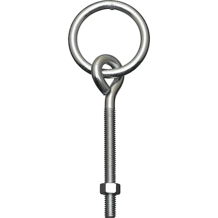 3/8 In. x 5-1/8 In. Zinc Ring Eye Bolt